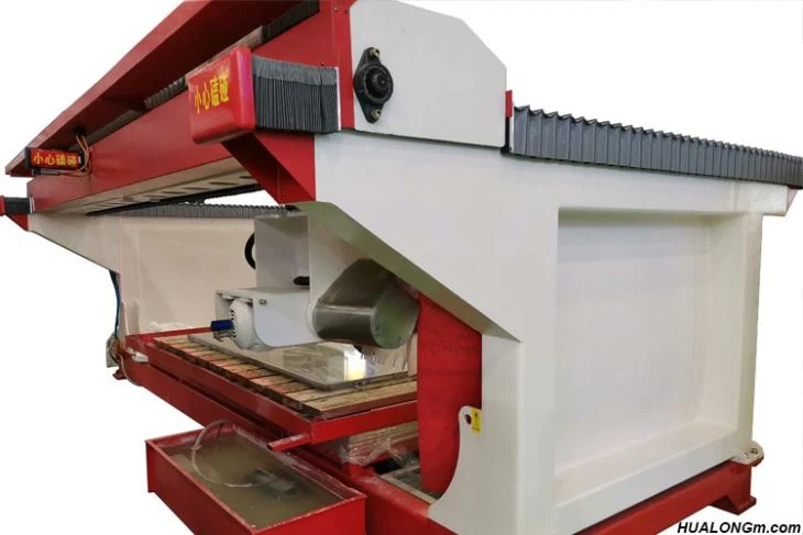 Rear view of 5 axis cnc stone
