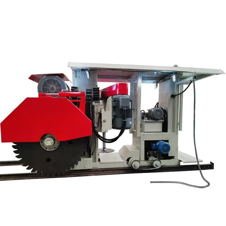 Limestone Brick Cutting Machine in Quarry